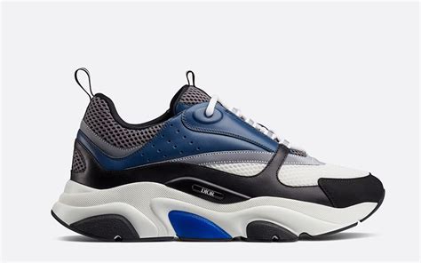 dior sneakers donkerblauw|Dior deep blue mesh sneakers.